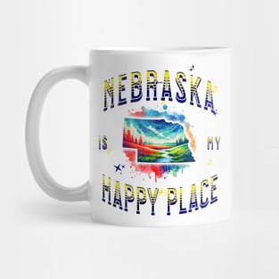 Nebraska is my Happy Place Mug